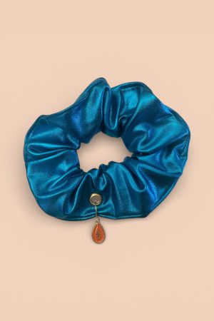 Blue Tropic Charm Scrunchie Toka